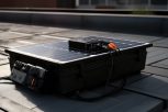 sun charging battery