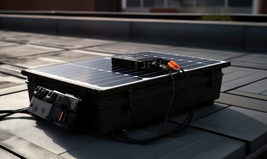 sun charging battery